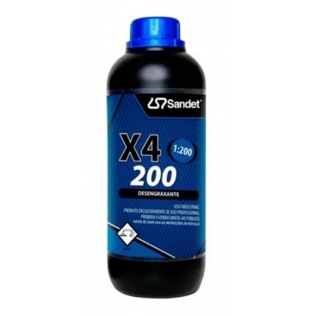 X4 200 Desengraxante Concentrado Sandet 1L
