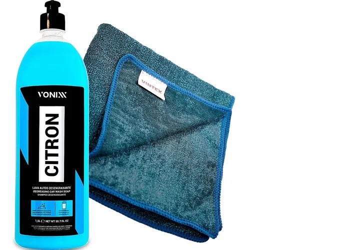 Shampoo Citron 1,5l Vonixx+Microfibra Para Secagem Vintex