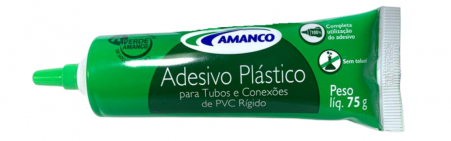 Cola Tubo Conexões PVC Amanco Adesivo Plástico 75g