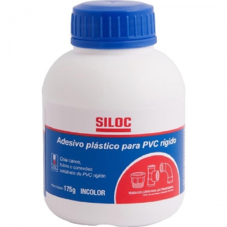 ADESIVO PLASTICO P/ TUBOS C/ PINCEL 175GR - SILOC