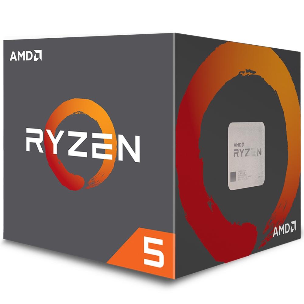 Processador AMD Ryzen 5 2600, Cooler Wraith Stealth, Cache 19MB, 3.4GHz (3.9GHz Max Turbo), AM4, Sem Vídeo - YD2600BBAFBOX