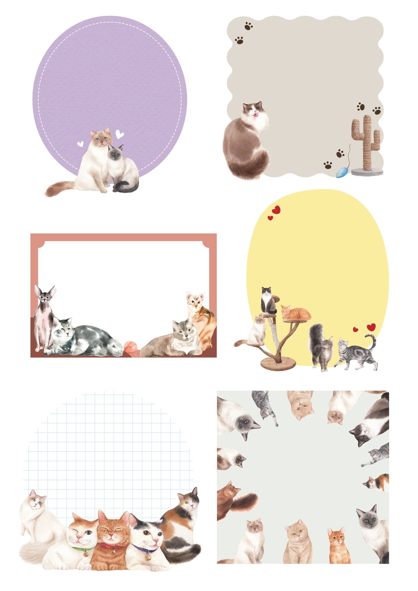 Kit Adesivos Papum - Paper Cats 034 Fosco