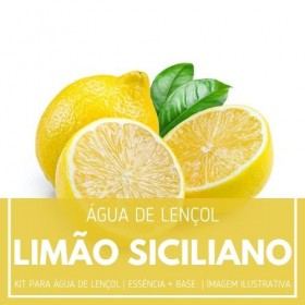 Essência Limão Siciliano + Água Lençol - Ganhe Válvula Borrifadora