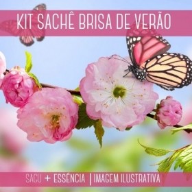 KIT SACHÊ - Sagu + Essência Brisão de Verão Versão Inspirada Downy