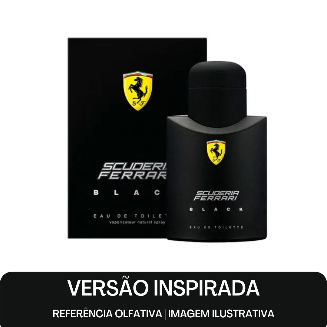 KIT PERFUME - Essência Ferrari Black Contratipo + Base Para Perfume