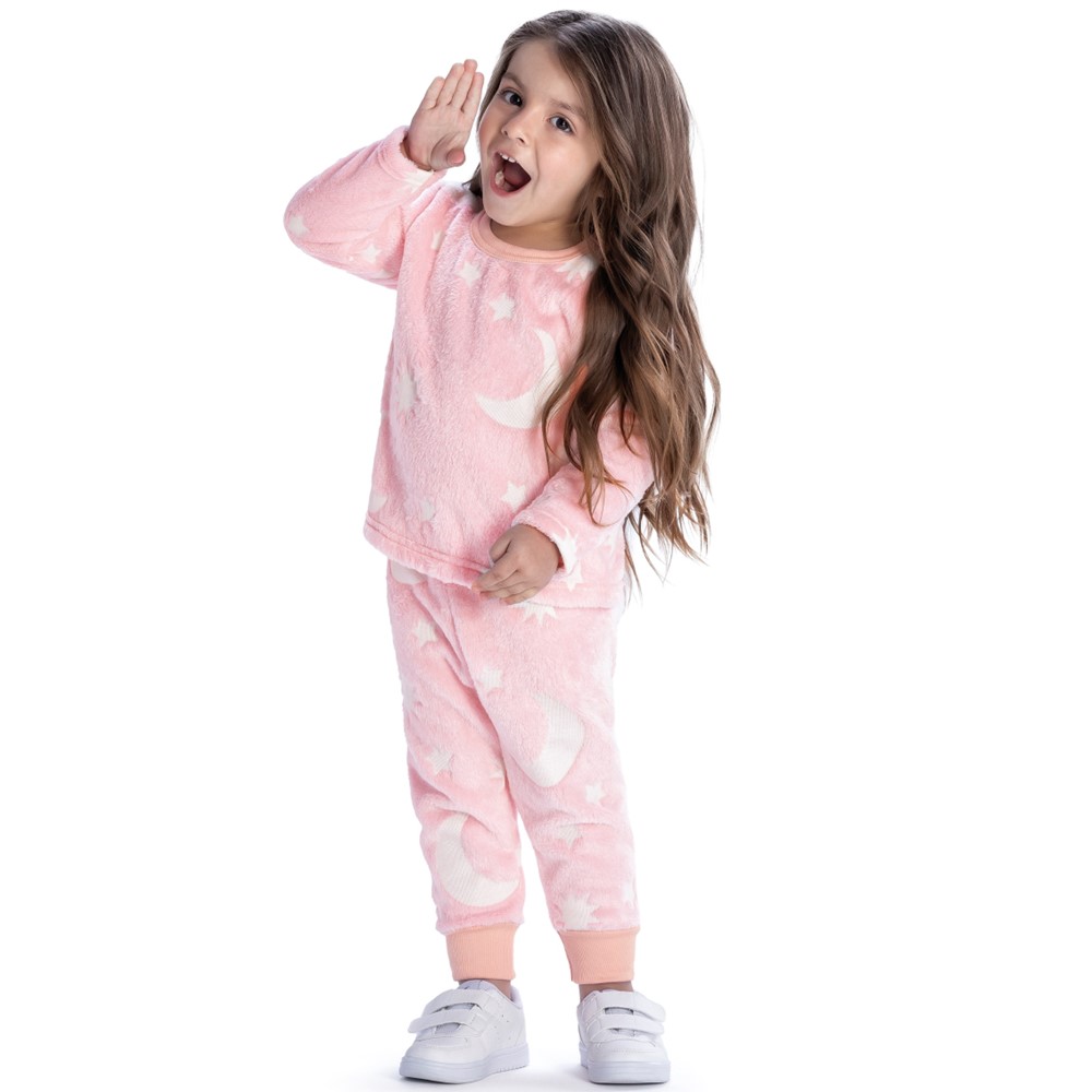 Conjunto Pijama Infantil Feminino Stars Elian