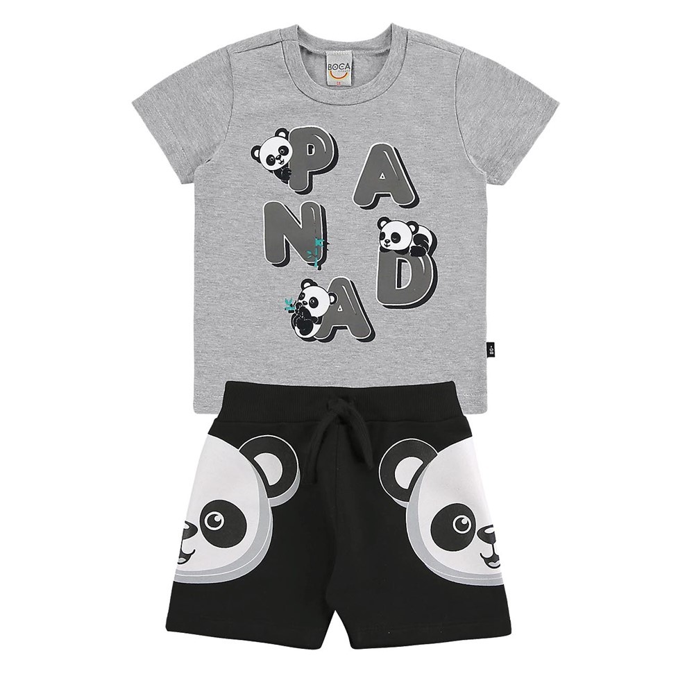 Conjunto Infantil Masculino Panda