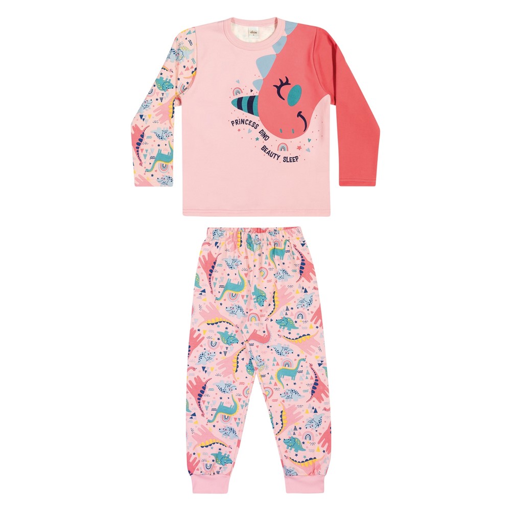 Conjunto Infantil Pijama Feminino Beauty Elian