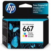 Cartucho de Tinta HP 667 Color 100  Paginas 3YM78A