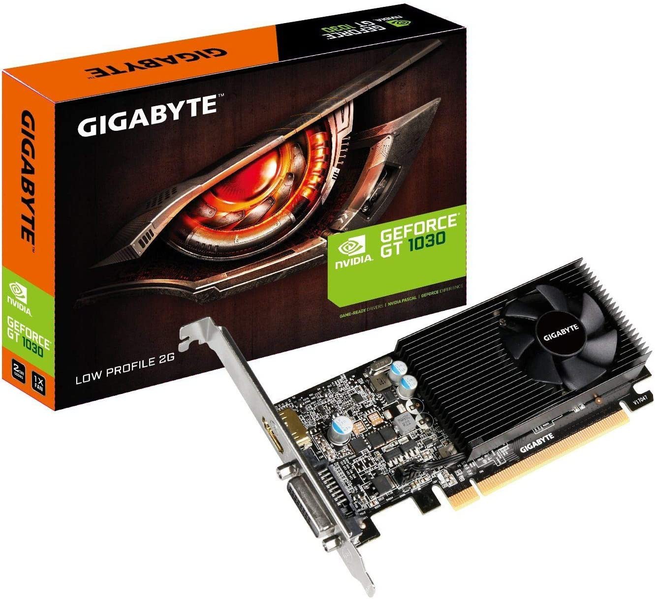 GPU NV GT1030 2GB GDDR5 LOW PROFILE GIGABYTE GV-N1