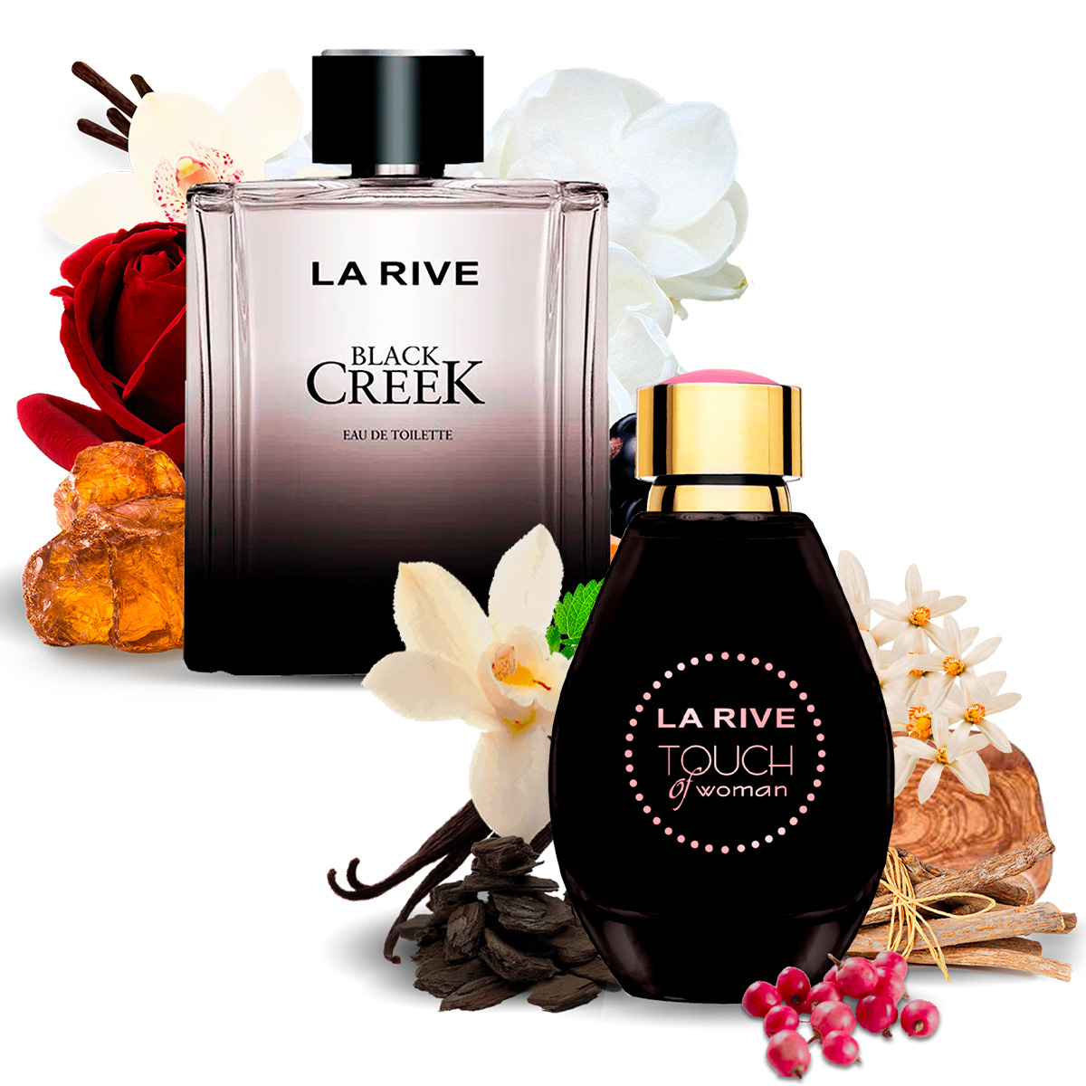 Kit 2 Perfumes, Black Creek e Touch of Woman La Rive  - Mercari Perfumes