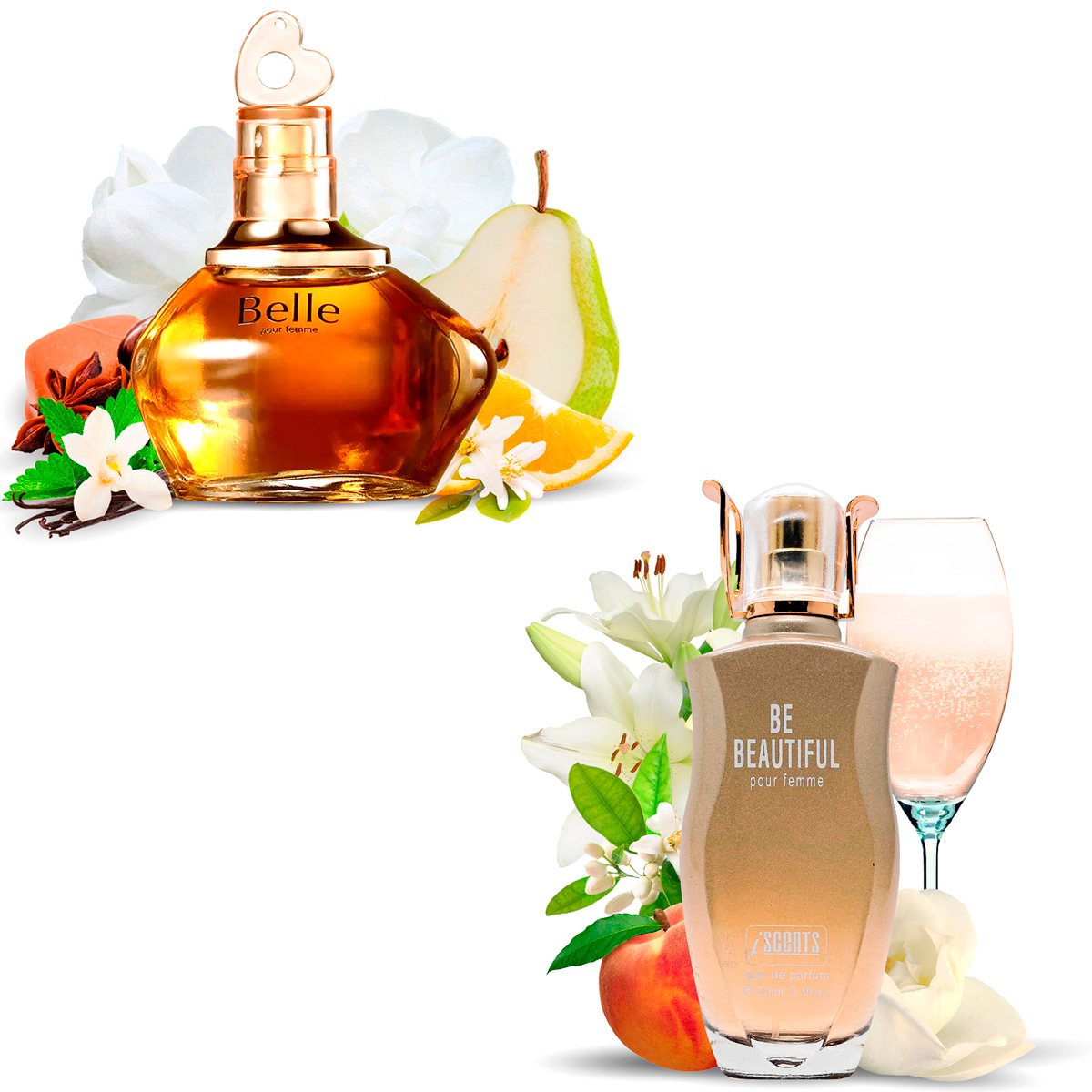 Kit 2 Perfumes Importados Belle e Be Beautiful I Scents  - Mercari Perfumes