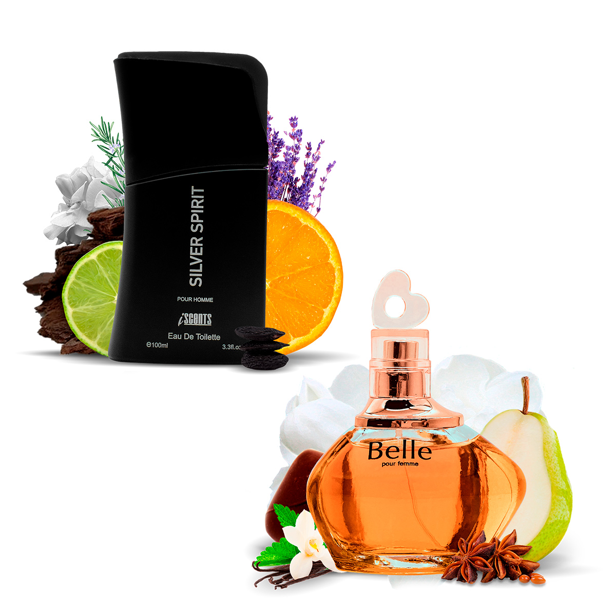 Kit 2 Perfumes Importados Belle e Silver Spirit I Scents  - Mercari Perfumes