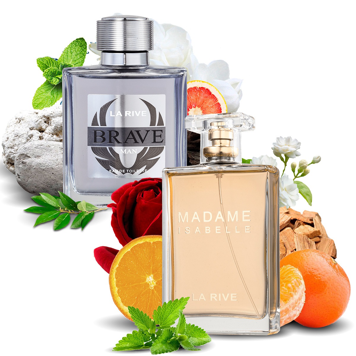 Kit 2 Perfumes Importados Brave e Madame Isabelle La Rive - Mercari Perfumes