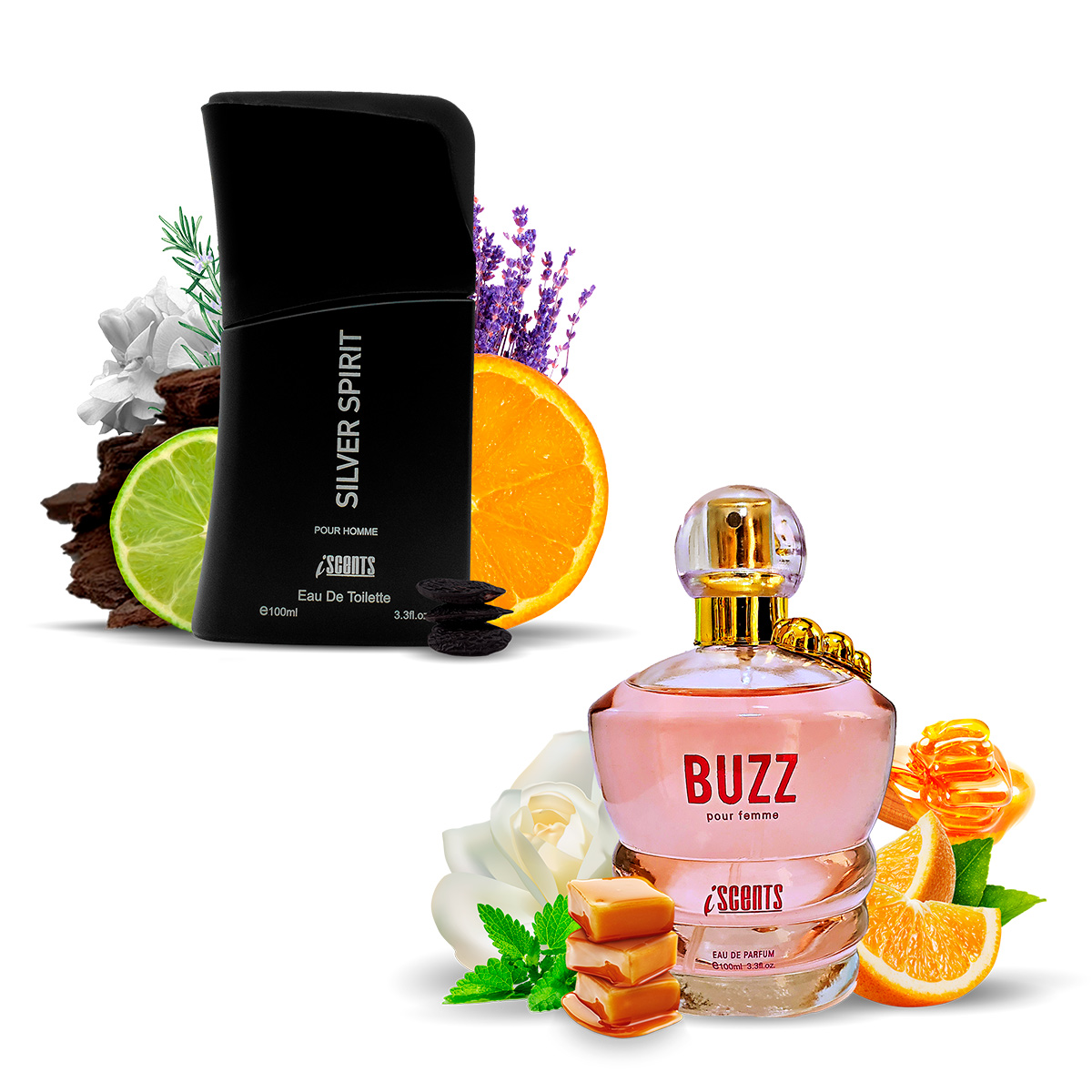 Kit 2 Perfumes Importados Buzz e Silver Spirit I Scents - Mercari Perfumes