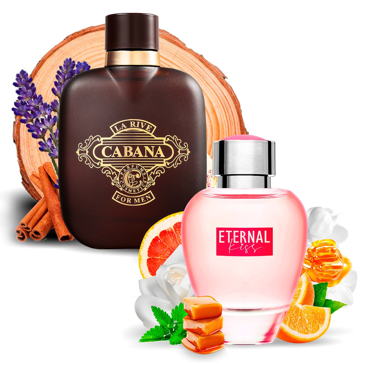 Kit 2 Perfumes Importados Cabana e Eternal Kiss La Rive  - Mercari Perfumes
