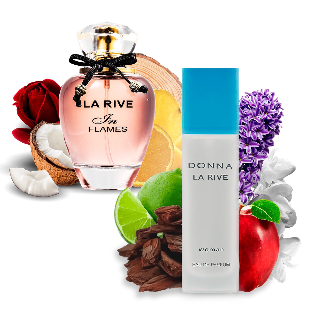 Kit 2 Perfumes Importados Donna e In Flames La Rive - Mercari Perfumes