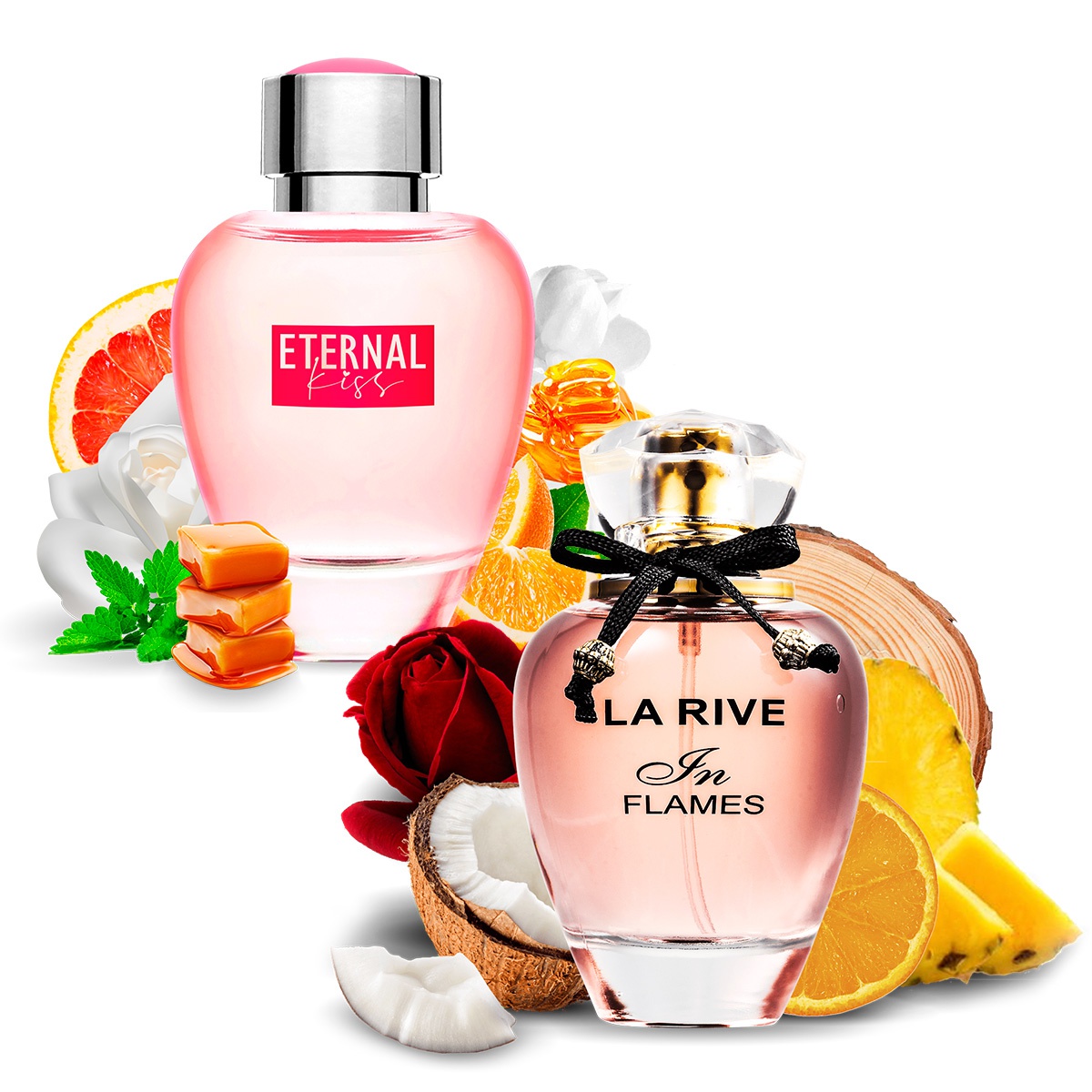 Kit 2 Perfumes Importados In Flames e Eternal Kiss La Rive - Mercari Perfumes