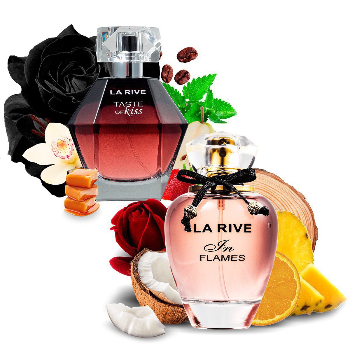 Kit 2 Perfumes Importados In Flames e Taste of Kiss La Rive  - Mercari Perfumes