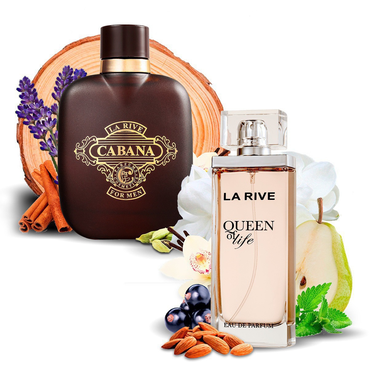 Kit 2 Perfumes Importados Queen of Life e Cabana La Rive  - Mercari Perfumes
