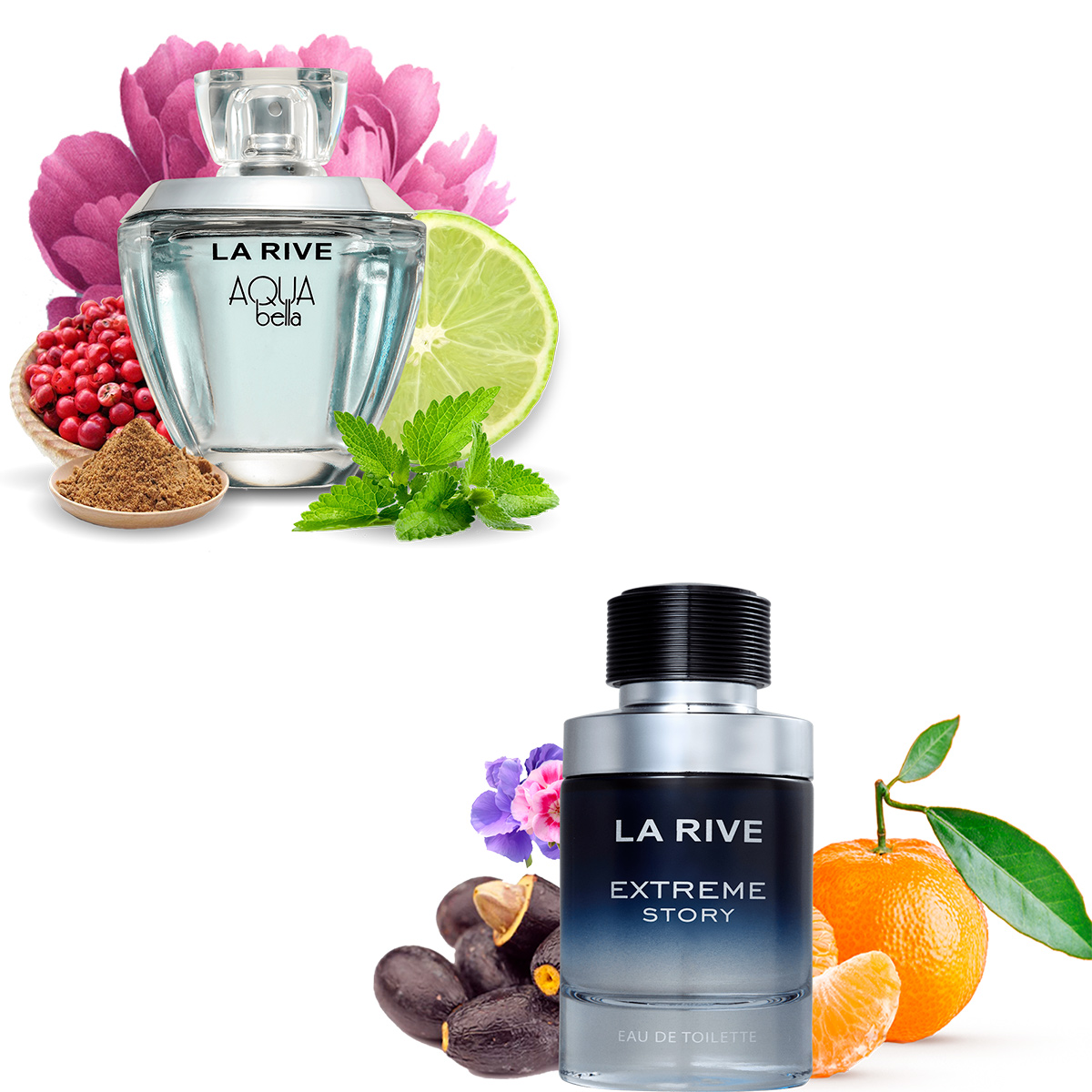 Kit 2 Perfumes La Rive Extreme Story + Aqua Bella - Mercari Perfumes