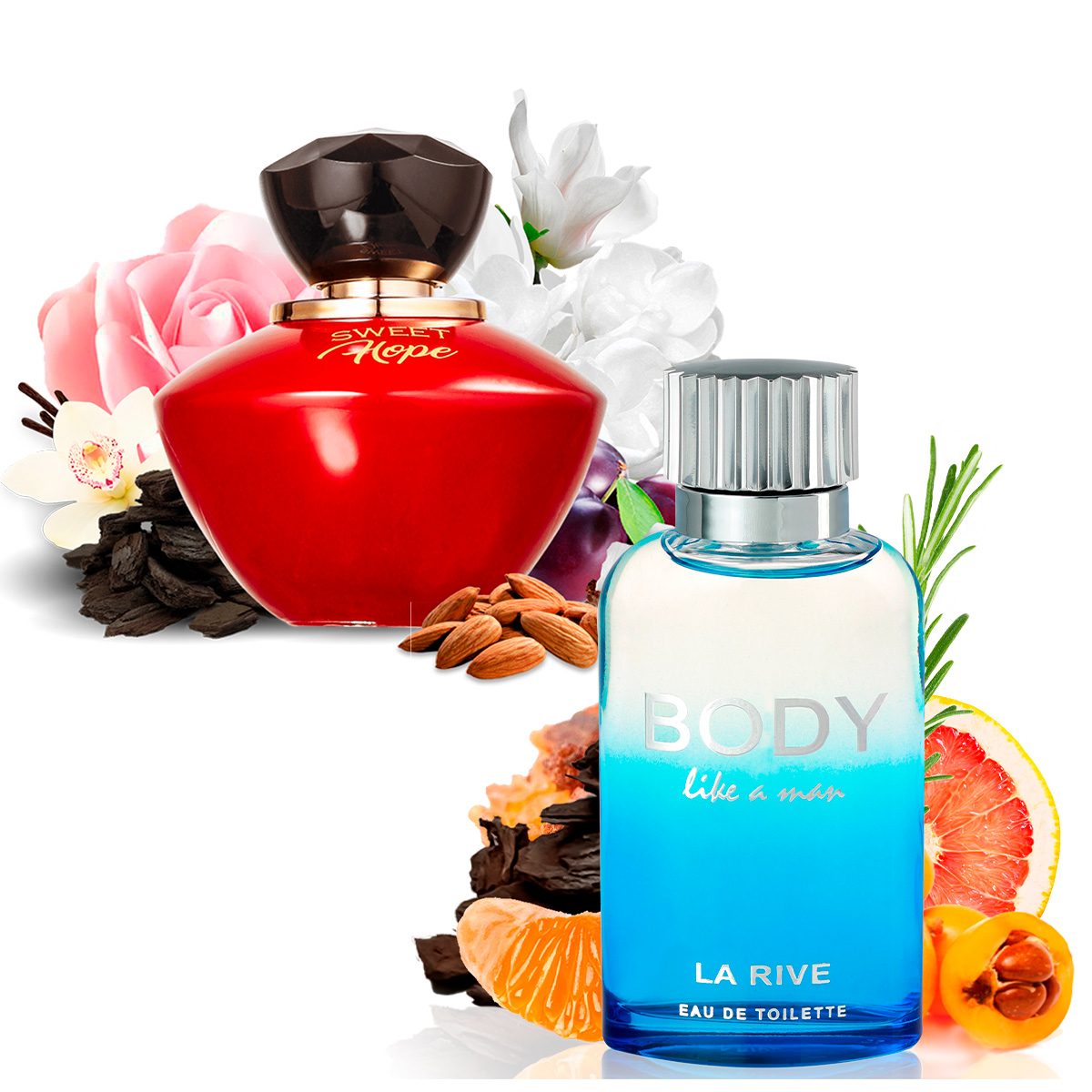 Kit 2 Perfumes, Sweet Hope e Body Like a Man La Rive  - Mercari Perfumes