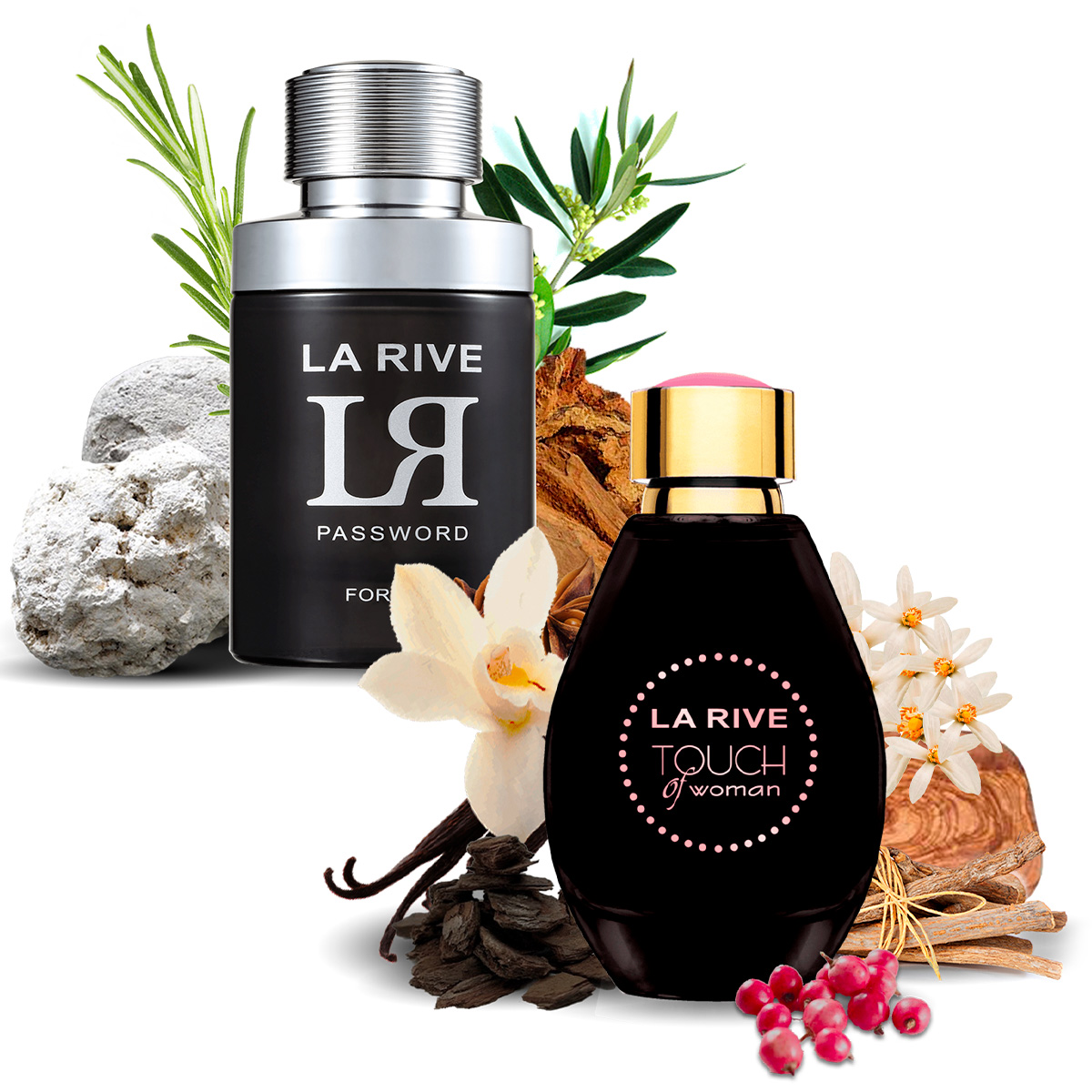 Kit 2 Perfumes, Touch of Woman e LR Password La Rive  - Mercari Perfumes