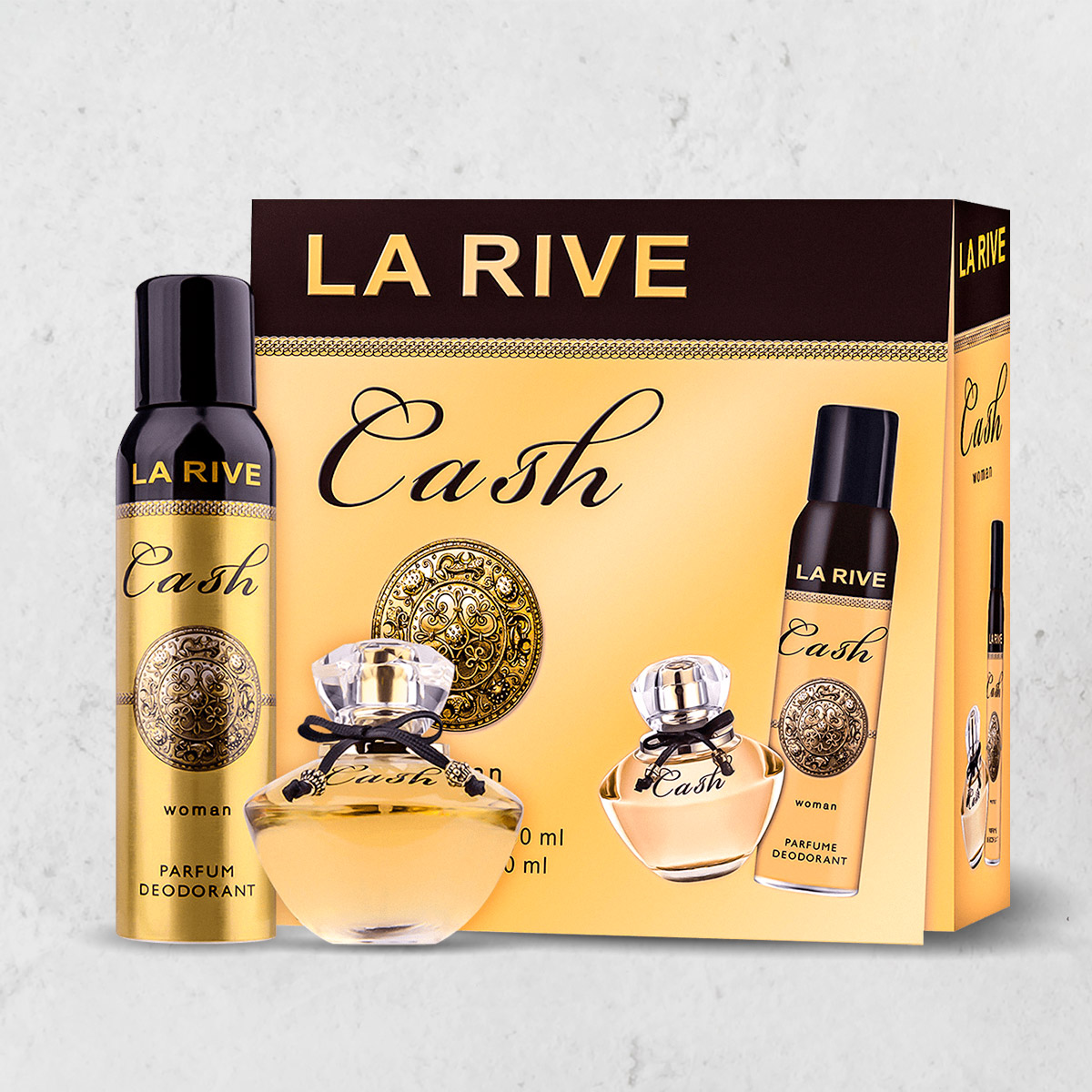 Kit Perfume Cash Woman 90ml + Desodorante 150ml La Rive - Mercari Perfumes