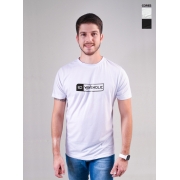 Camiseta sustentável estampada logo P&B preta ou branca