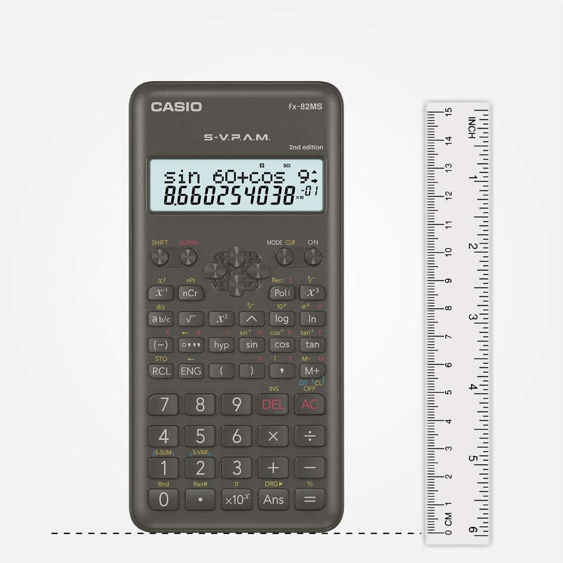 Calculadora Científica CASIO, 240 Funções - FX-82MS (2nd edition).
