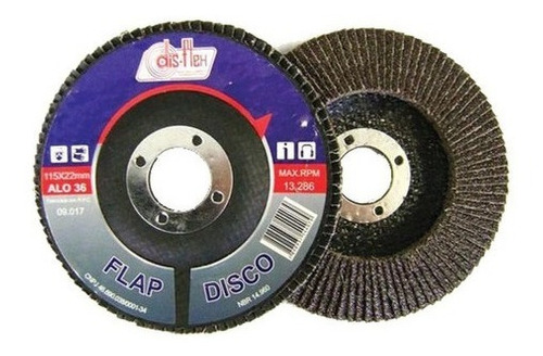 Disco Flap Para Desbaste Disflex 4.1/2 X 120