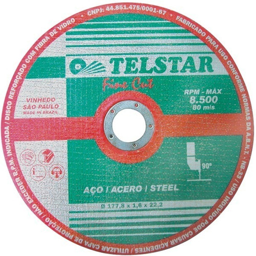 Disco Telstar De Corte Ferro 7 X 1,6 X7/8