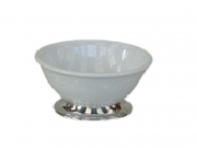Saladeira pequena de porcelana com base de estanho (P622)