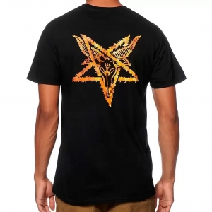 Camiseta Thrasher Masculino Skategoat Inferno Preto 