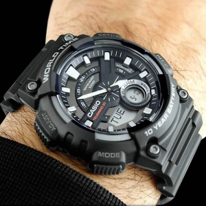 Relógio Casio Standard Anadigi Preto - AEQ-110W-1BVDF