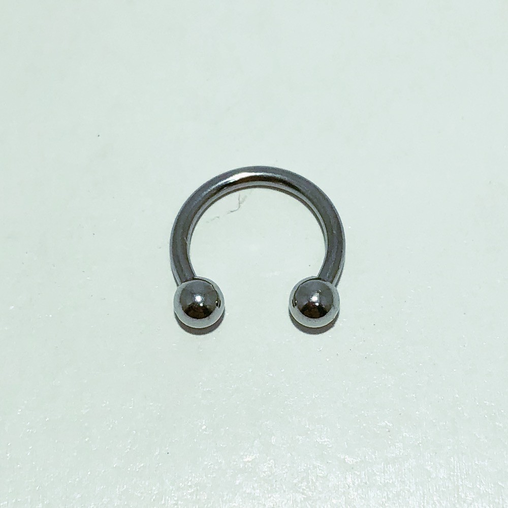 Piercing Ferradura Aço Liso 10 mm