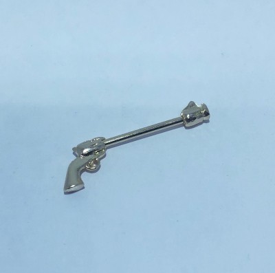 Piercing Mamilo Dourado Revolver