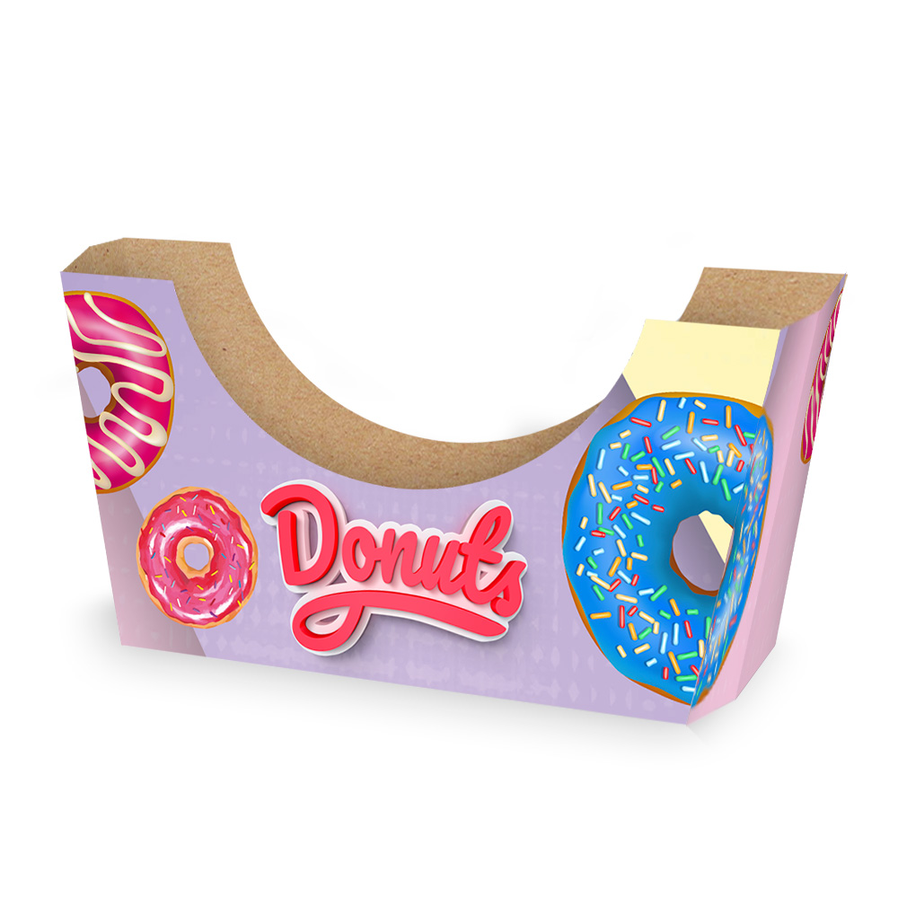 Embalagem para Donuts - Consumo Imediato 1 unidade - COLOR - 100 unidades  - 24 PRINT EMBALAGENS