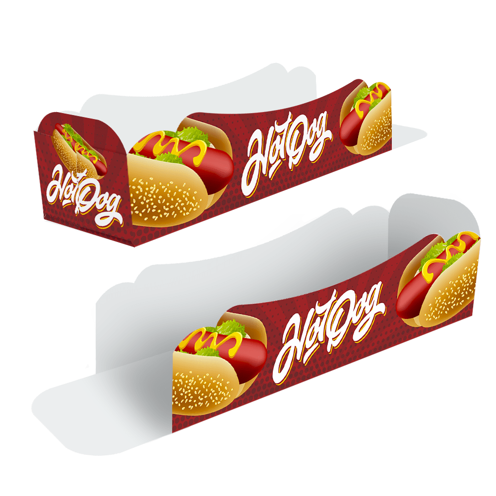Embalagem para Hot Dog - Pequeno - COLOR - 100 unidades  - 24 PRINT EMBALAGENS