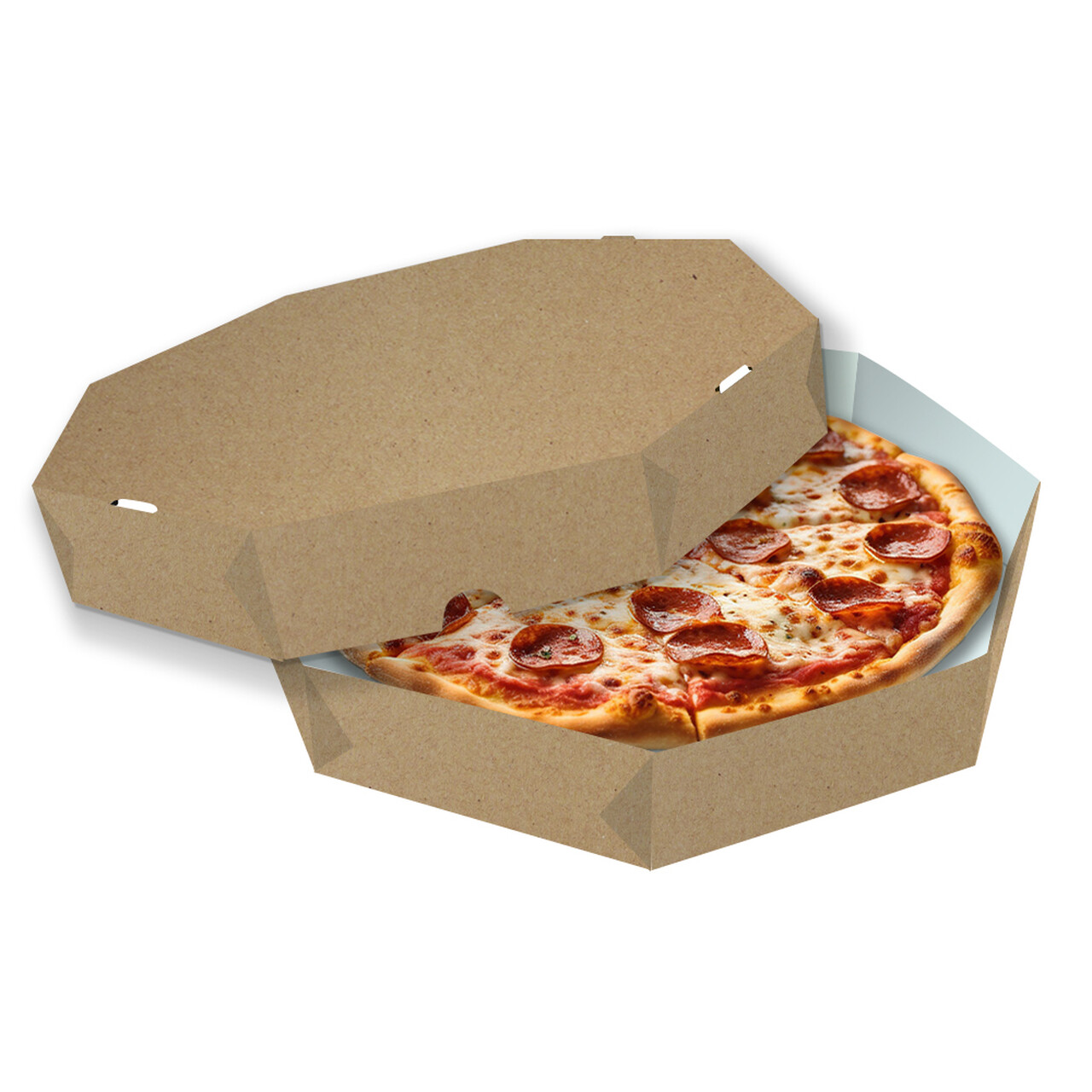 Embalagem para Pizza Brotinho 25cm - KRAFT - 100 unidades - 24 PRINT EMBALAGENS