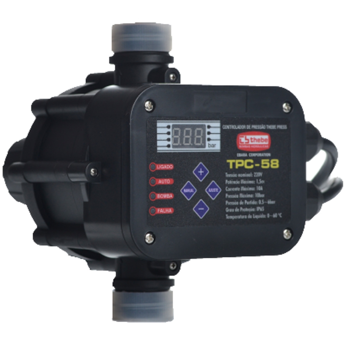 Controlador Automático de Pressão Thebe Tpc-58 03,00Cv Monofásico 220v