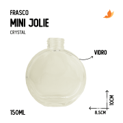 Frasco Mini Jolie R28 Crystal 150 ml - Foto 0