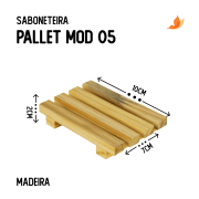 Saboneteira Pallet Mod 05 2X7X10 cm
