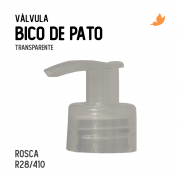 Válvula Bico de Pato R28/410 Transparente