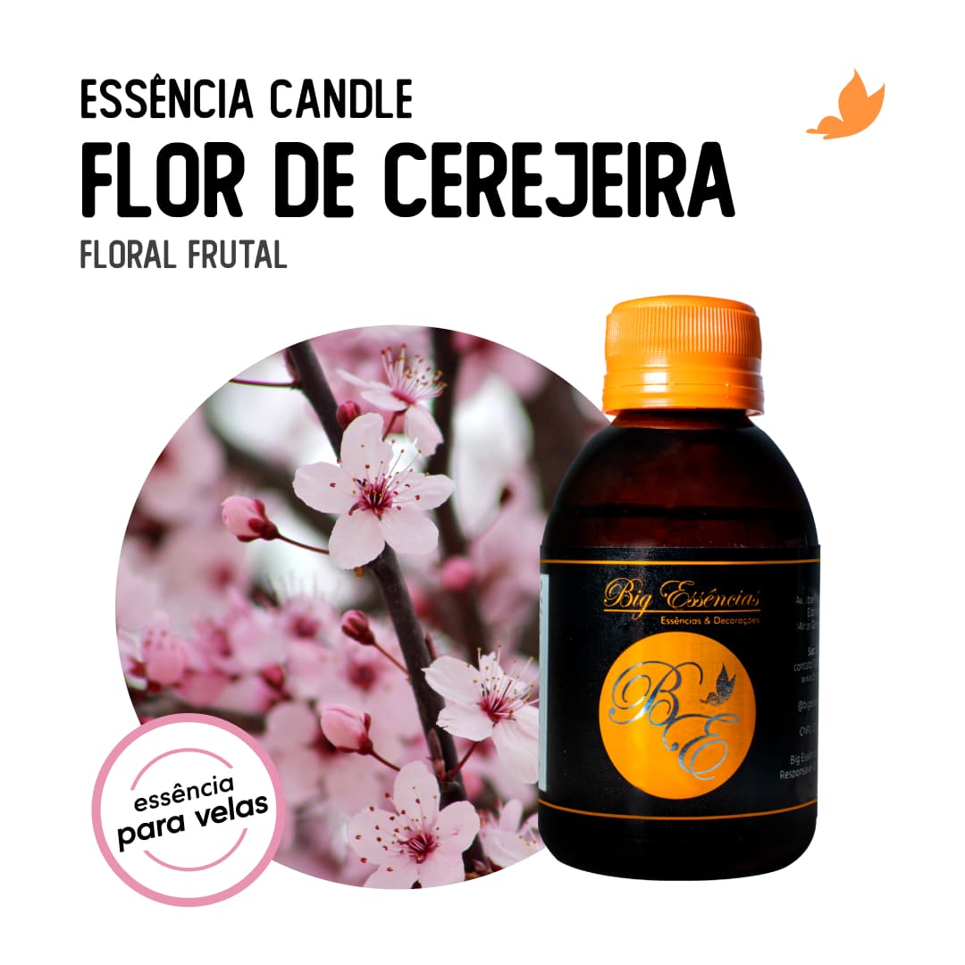 Essência Candle Flor De Cerejeira