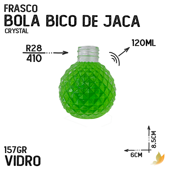 FRASCO BOLA BICO DE JACA R28 120ML