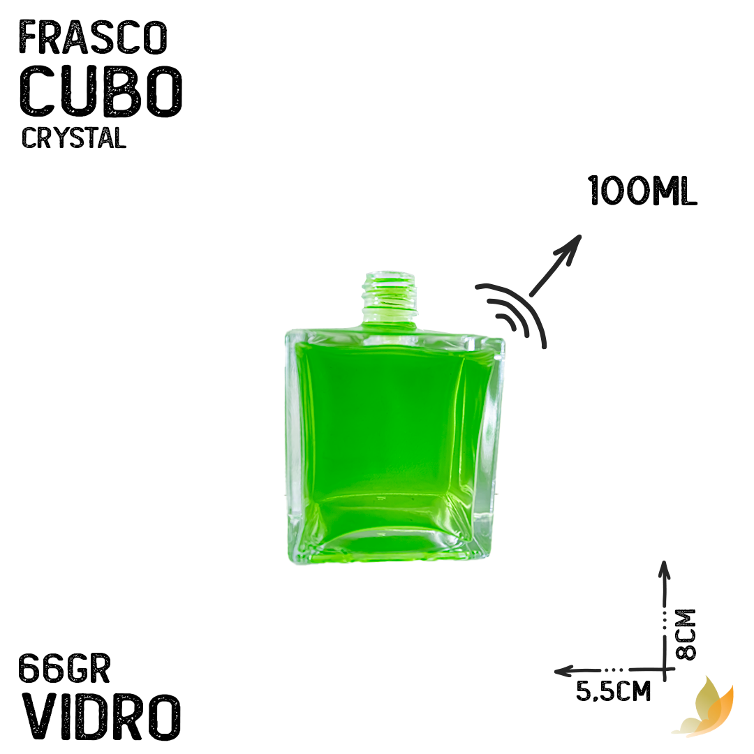 Frasco Cubo R18/415 Crystal 100 ml