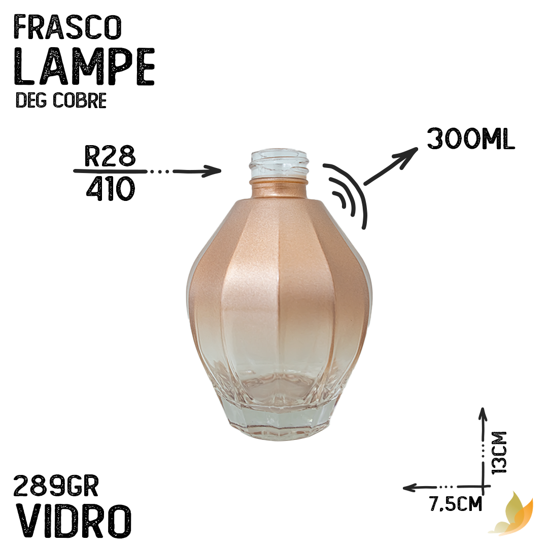 Frasco Lampe R28 Degradê Cobre Metalizado 300 ml