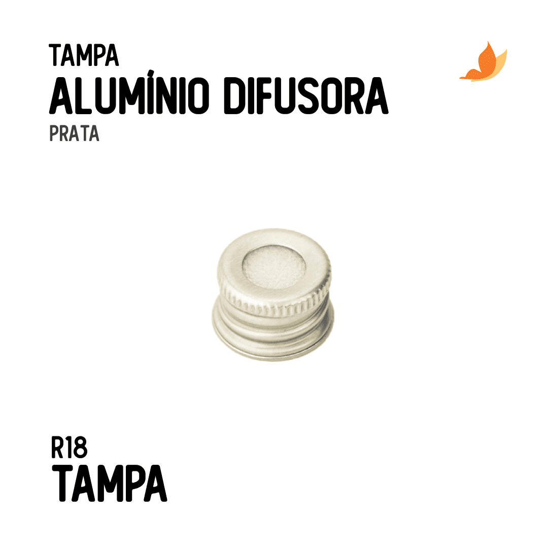 Tampa de Alumínio Difusora R18/410 Prata - Foto 1