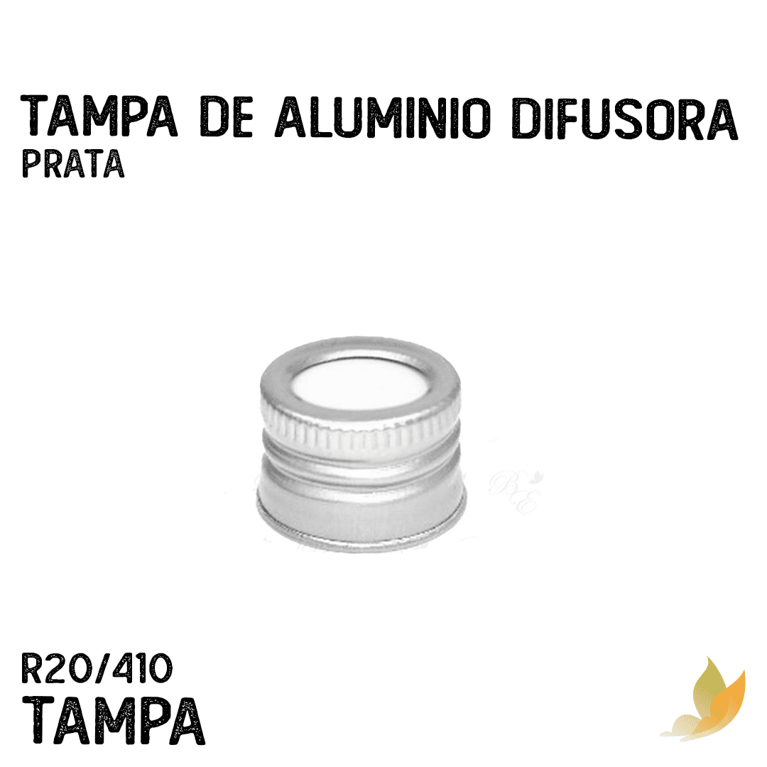 Tampa De Alumínio Difusora R20/410 Prata